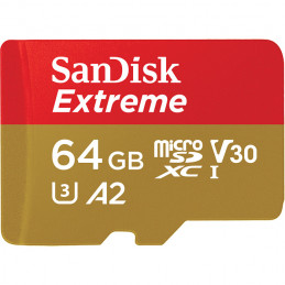 SanDisk Extreme flash-muisti 64 GB MicroSDXC UHS-I Luokka 3
