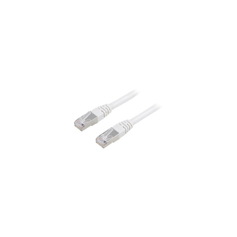 Deltaco FTP Cat6 Patch Cable, 2m verkkokaapeli Valkoinen