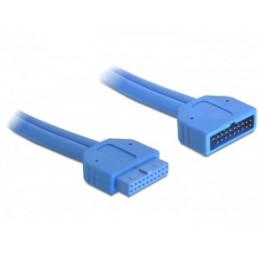 DeLOCK 82943 USB-kaapeli 0,45 m USB 3.2 Gen 1 (3.1 Gen 1) Sininen