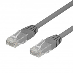 Deltaco TP-603 verkkokaapeli Harmaa 0,3 m Cat6 U UTP (UTP)