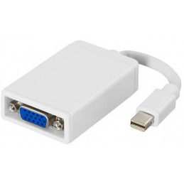 Deltaco DP-VGA4 videokaapeli-adapteri 0,05 m DisplayPort 20-pin VGA 15-pin Valkoinen