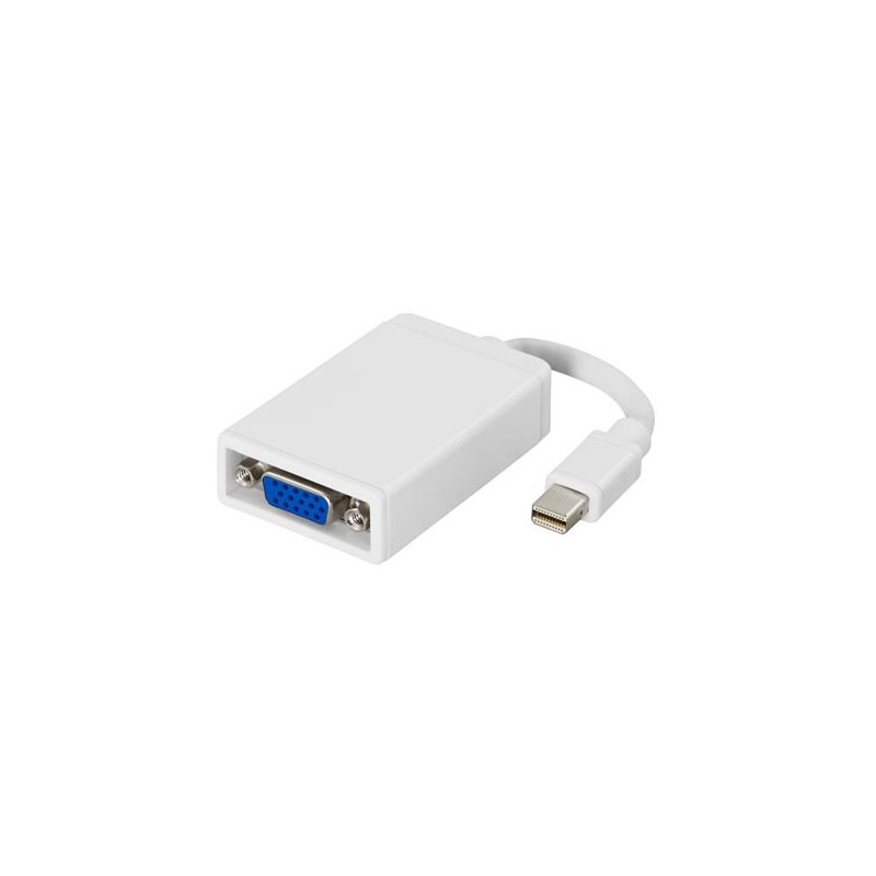 Deltaco DP-VGA4 videokaapeli-adapteri 0,05 m DisplayPort 20-pin VGA 15-pin Valkoinen