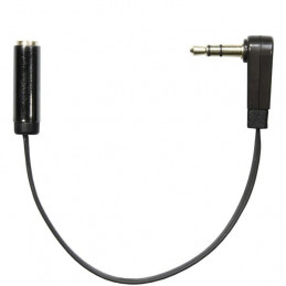 Deltaco AUD-203 audiokaapeli 0,1 m 3.5mm Musta
