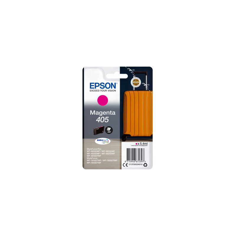 Epson 405 DURABrite Ultra Ink 1 kpl Alkuperäinen Magenta
