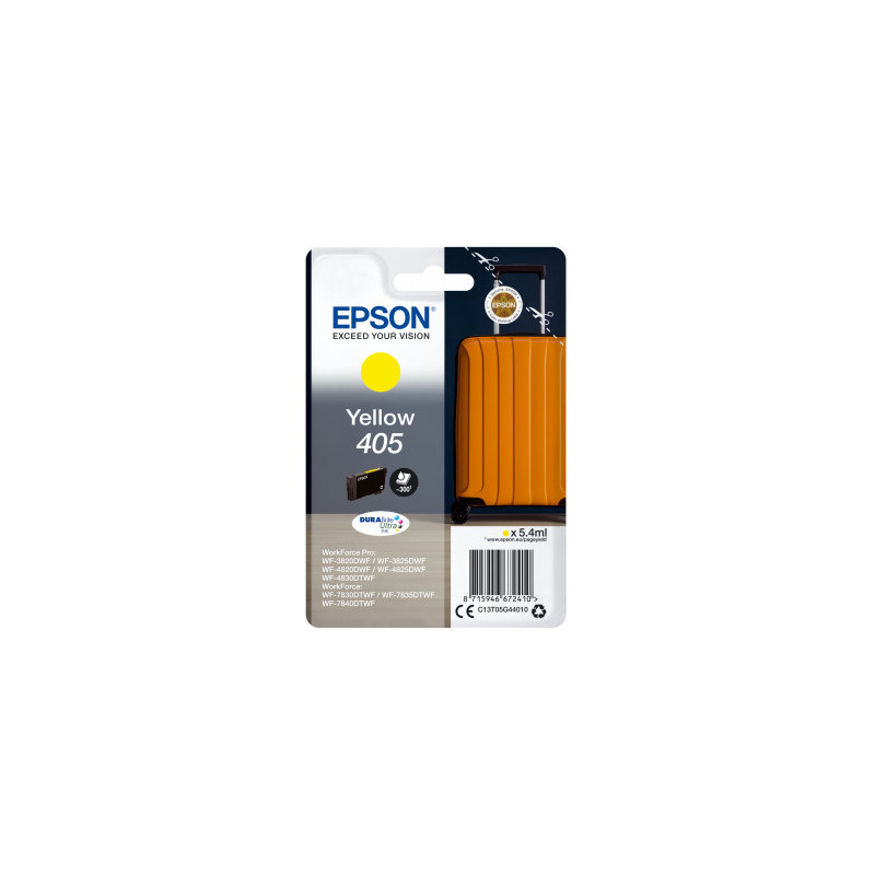 Epson 405 DURABrite Ultra Ink 1 kpl Alkuperäinen Keltainen