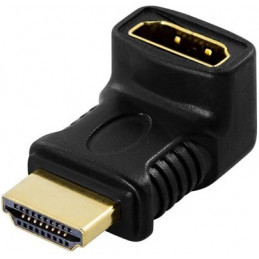 Deltaco HDMI-14B cable gender changer HDMI 19-pin Musta