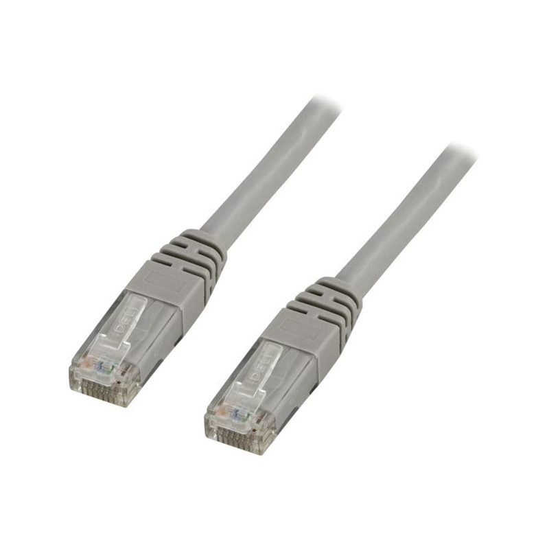 Deltaco TP-611 verkkokaapeli Harmaa 1,5 m Cat6 U UTP (UTP)