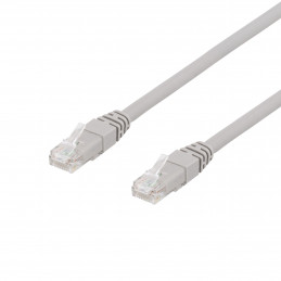 Deltaco TP-611AU verkkokaapeli Harmaa 1,5 m Cat6a U UTP (UTP)