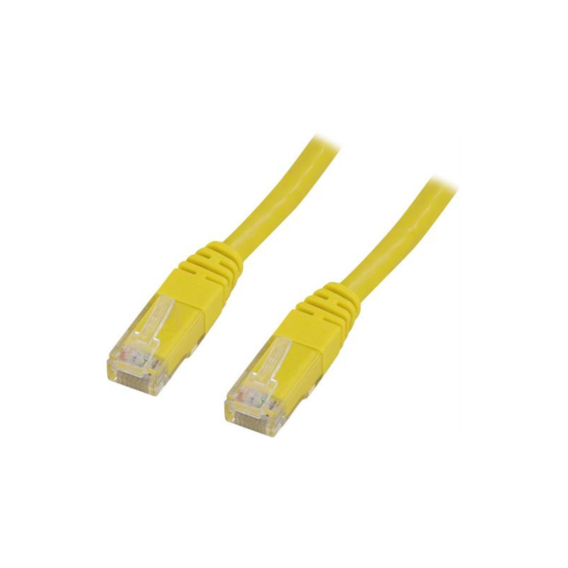 Deltaco TP-607GL verkkokaapeli Keltainen 0,75 m Cat6 U UTP (UTP)