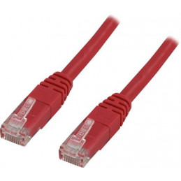 Deltaco TP-607R verkkokaapeli Punainen 0,75 m Cat6 U UTP (UTP)