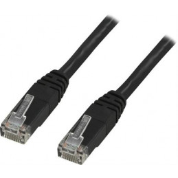 Deltaco TP-607S verkkokaapeli Musta 0,75 m Cat6 U UTP (UTP)