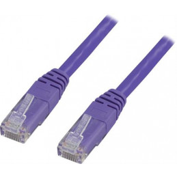 Deltaco TP-60P verkkokaapeli Purppura 0,5 m Cat6 U UTP (UTP)