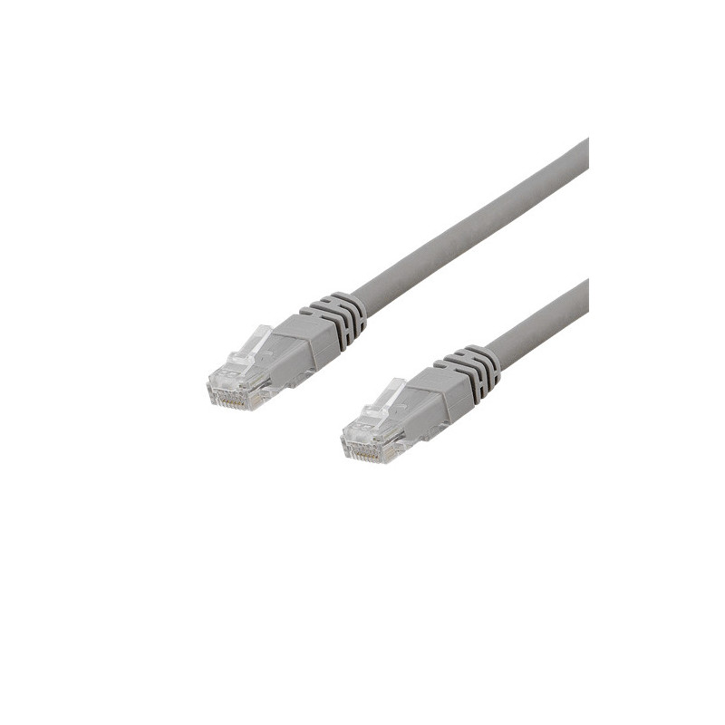 Deltaco TP-603AU verkkokaapeli Harmaa 0,3 m Cat6a U UTP (UTP)