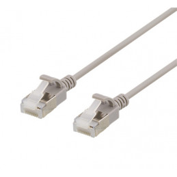 Deltaco UFTP-1030 verkkokaapeli Harmaa 1,5 m Cat6a U FTP (STP)