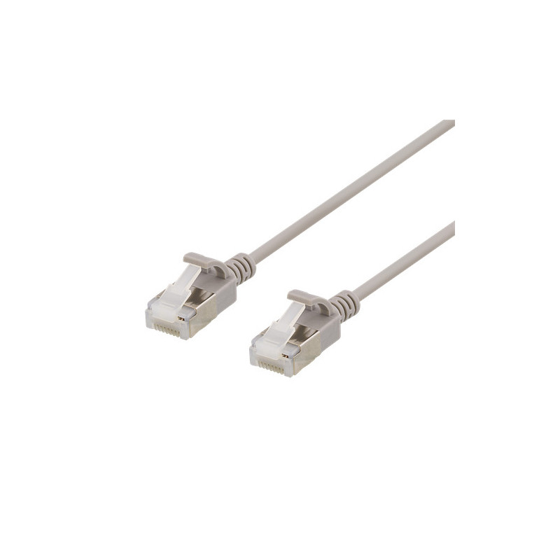 Deltaco UFTP-1030 verkkokaapeli Harmaa 1,5 m Cat6a U FTP (STP)