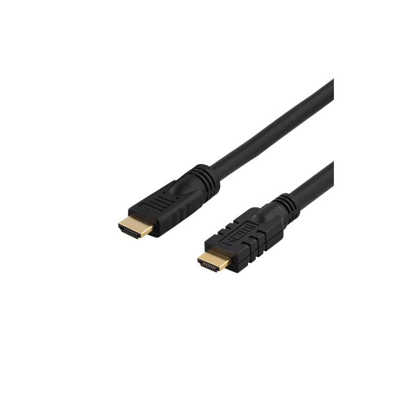 Deltaco HDMI-1250 HDMI-kaapeli 25 m HDMI-tyyppi A (vakio) Musta