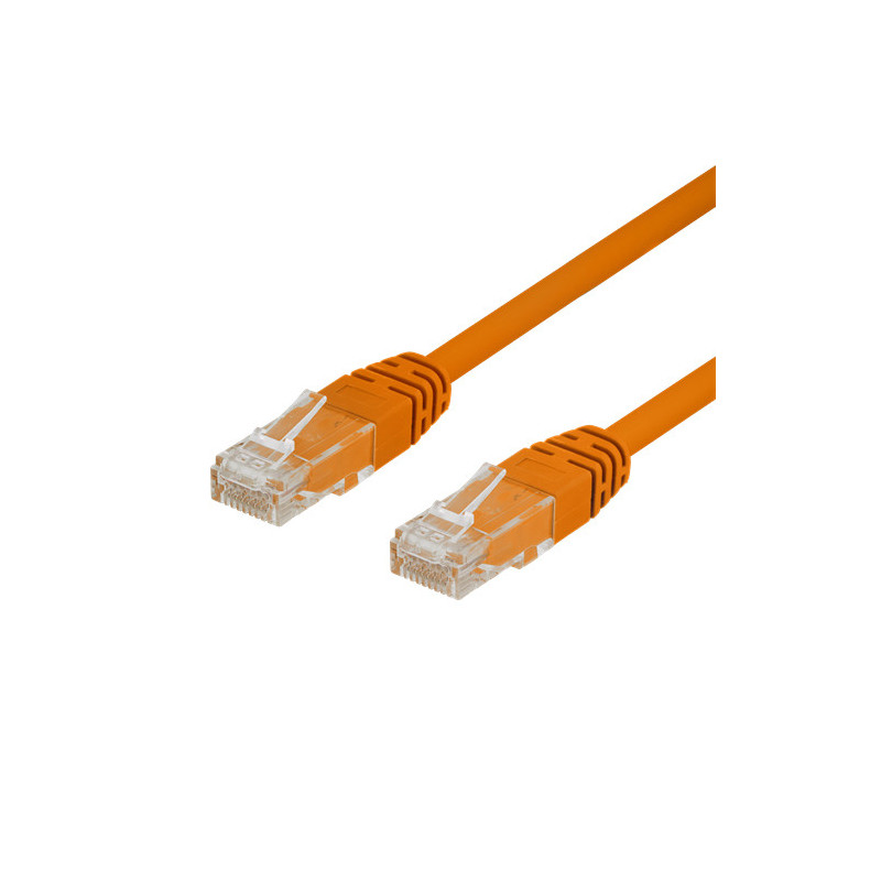 Deltaco TP-603-OR verkkokaapeli Oranssi 0,3 m Cat6 U UTP (UTP)