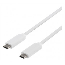 Deltaco USBC-1058 USB-kaapeli 0,5 m USB 3.2 Gen 1 (3.1 Gen 1) Valkoinen