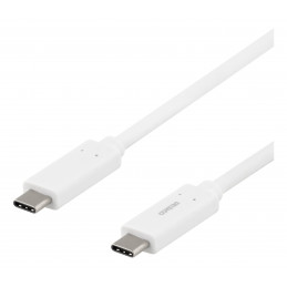 Deltaco USBC-1058M USB-kaapeli 0,5 m USB 3.2 Gen 1 (3.1 Gen 1) Valkoinen