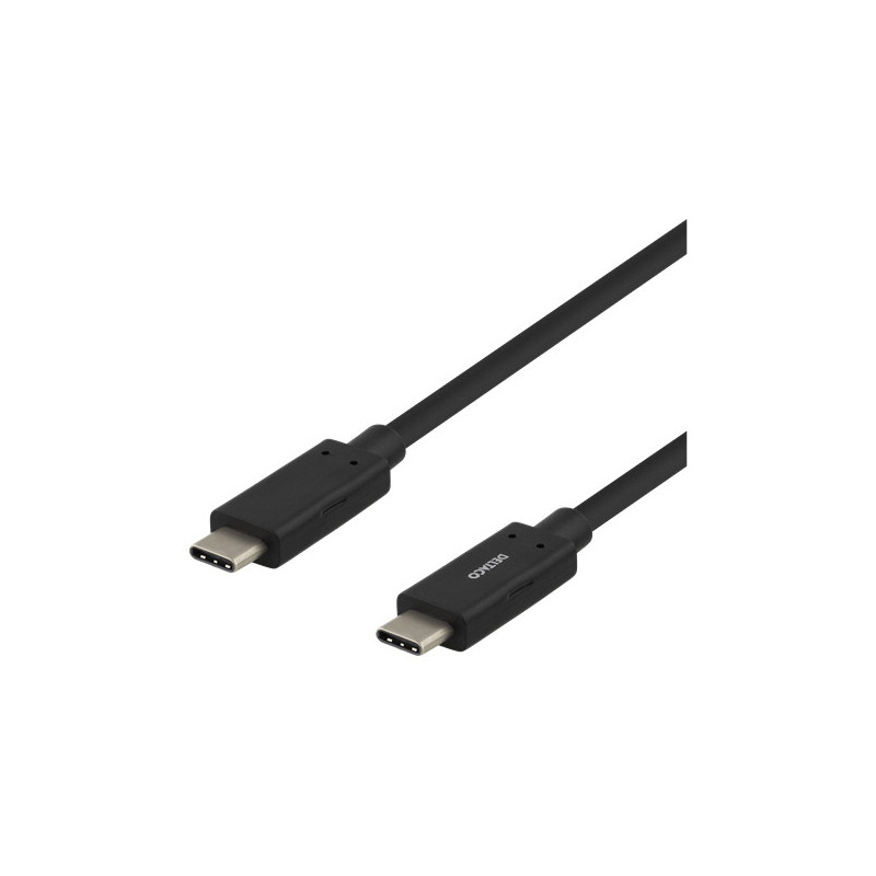 Deltaco USBC-1054M USB-kaapeli 1 m USB 3.2 Gen 1 (3.1 Gen 1) Musta