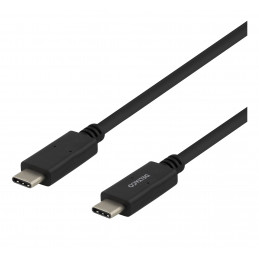 Deltaco USBC-2002M USB-kaapeli 2 m USB 2.0 Musta