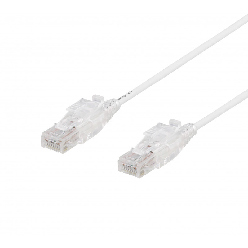 Deltaco UUTP-1101 verkkokaapeli Valkoinen 0,5 m Cat6a U UTP (UTP)