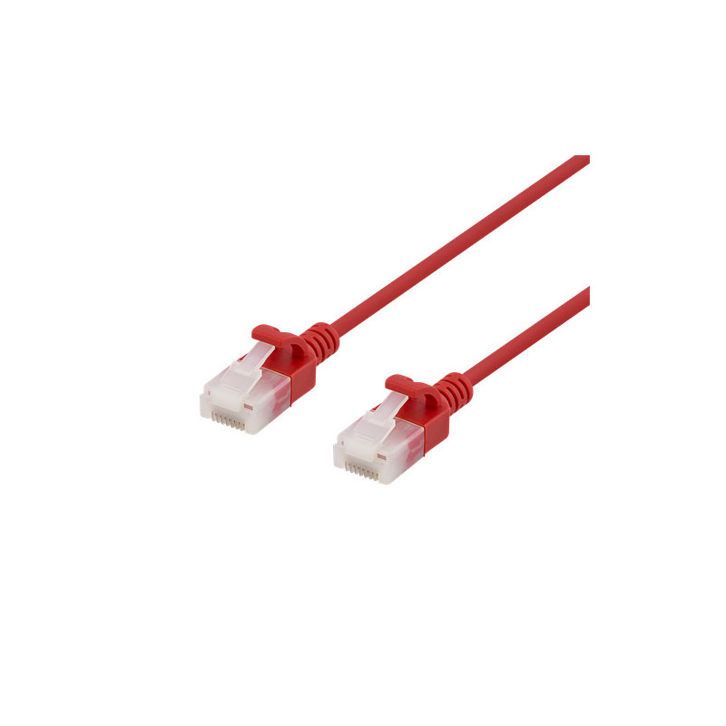 Deltaco UUTP-1016 verkkokaapeli Punainen 0,5 m Cat6a U UTP (UTP)