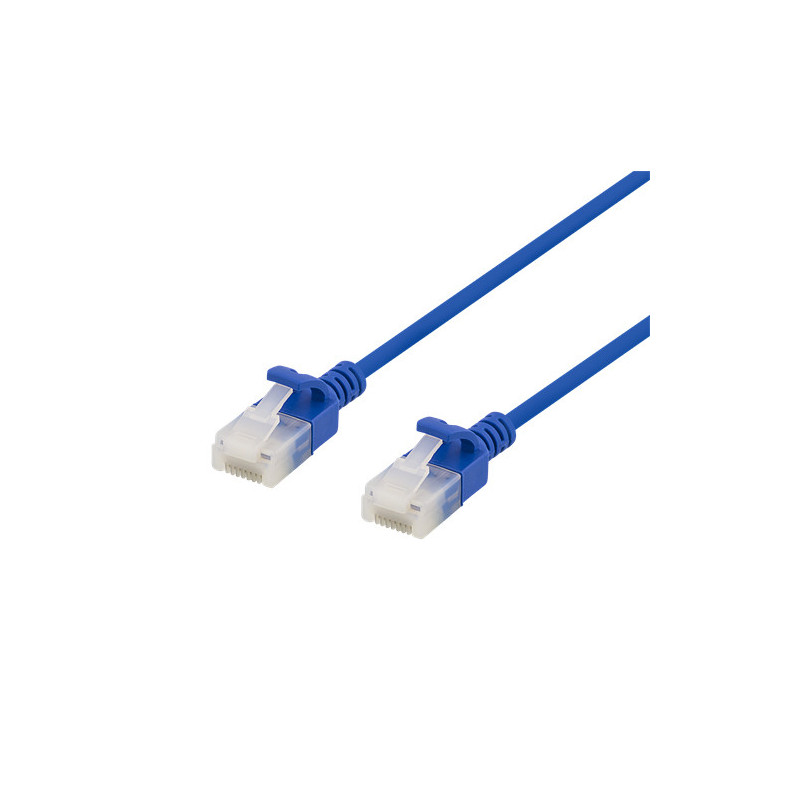 Deltaco UUTP-1011 verkkokaapeli Sininen 0,5 m Cat6a U UTP (UTP)