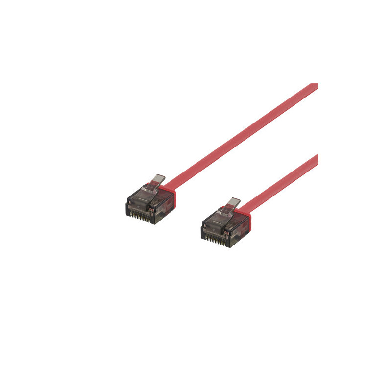 Deltaco UUTP-2046 verkkokaapeli Punainen 2 m Cat6a U UTP (UTP)