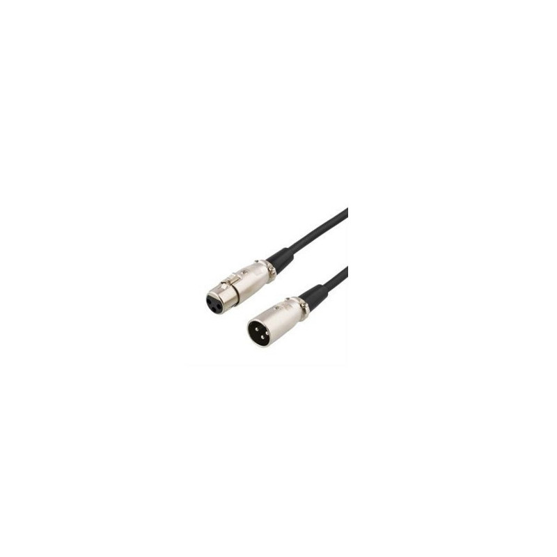 Deltaco XLR-1010 audiokaapeli 1 m XLR (3-pin) Musta