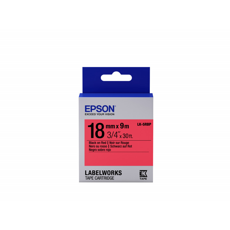 Epson tarrakasetti pastelli - LK-5RBP pastelli musta pun. 18 9