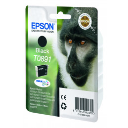 Epson Monkey Yksittäispakkaus, musta T0891 DURABrite Ultra -muste