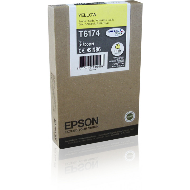 Epson B500DN- B510DN-mustepatruuna HC keltainen 7k