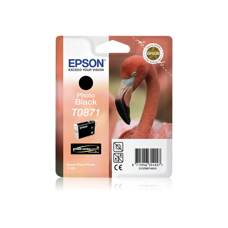 Epson Flamingo Yksittäispakkaus, valokuvamusta T0871 Ultra Gloss High-Gloss 2