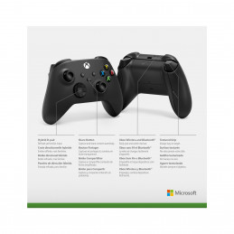 Microsoft Xbox Wireless Controller Black Musta Bluetooth USB Pad-ohjain Analoginen Digitaalinen Xbox One, Xbox One S, Xbox One X
