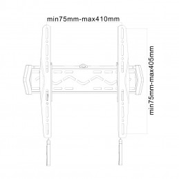 Newstar LED-W140 TV-kiinnike 132,1 cm (52") Musta