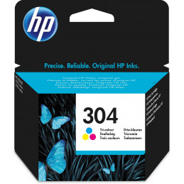 HP 304 mustekasetti Alkuperäinen Perusvärintuotto Syaani, Magenta, Keltainen