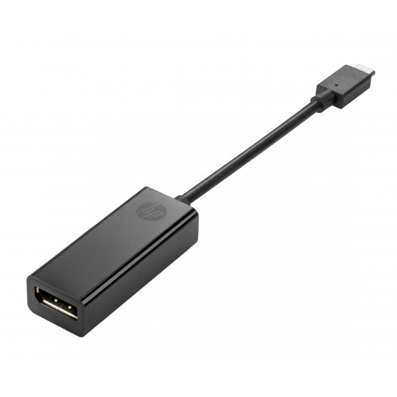 HP USB Type-C to DisplayPort Adapter USB grafiikka-adapteri Musta