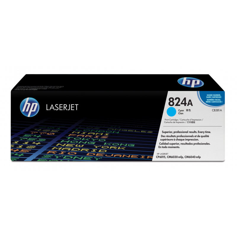 HP 824A värikasetti 1 kpl Alkuperäinen Syaani