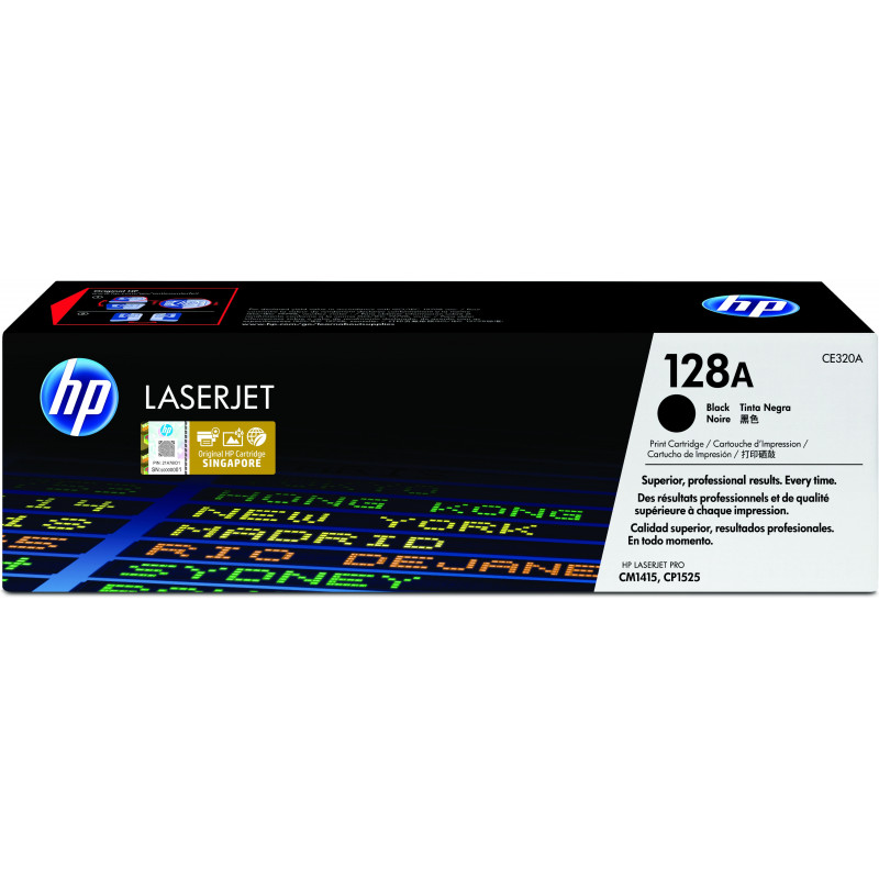 HP 128A värikasetti 1 kpl Alkuperäinen Musta