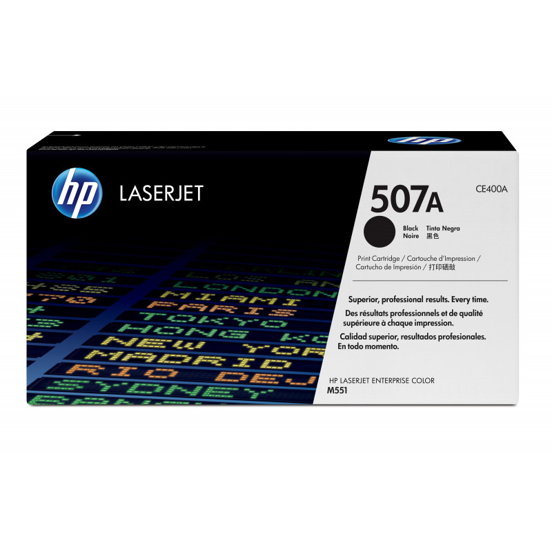 HP 507A värikasetti 1 kpl Alkuperäinen Musta