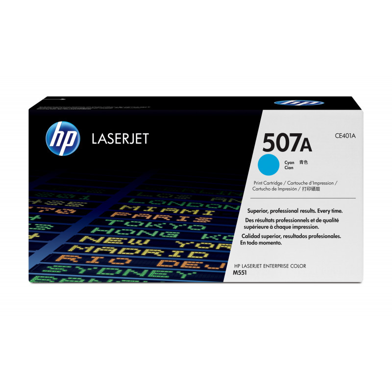 HP 507A värikasetti 1 kpl Alkuperäinen Syaani