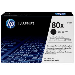 HP 80X svart LaserJet-tonerkassett med hög kapacitet, original värikasetti 1 kpl Alkuperäinen Musta