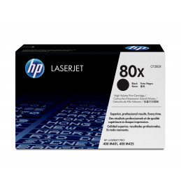 HP 80X svart LaserJet-tonerkassett med hög kapacitet, original värikasetti 1 kpl Alkuperäinen Musta
