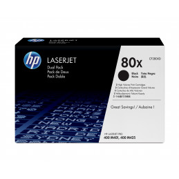 HP 80X värikasetti 2 kpl Alkuperäinen Musta
