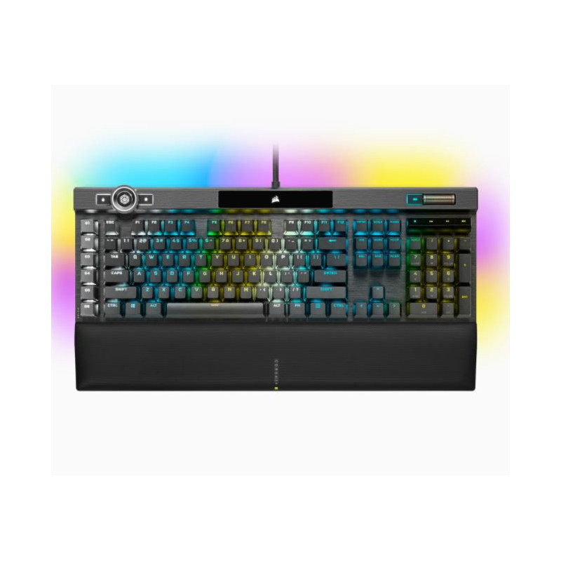 Corsair K100 RGB näppäimistö USB QWERTZ Hollanti Musta