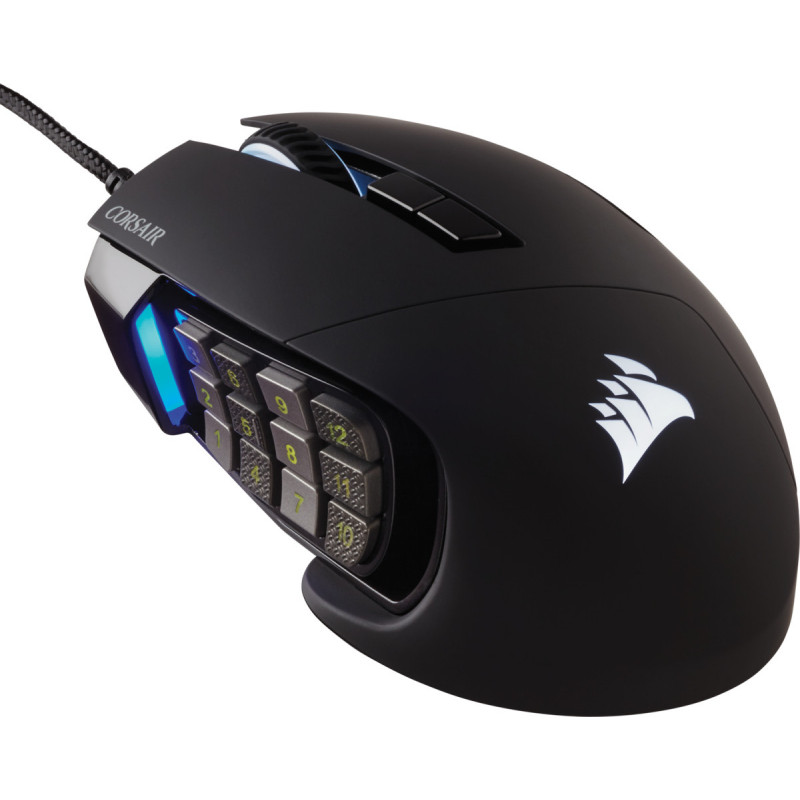 Corsair Scimitar RGB Elite hiiri Oikeakätinen USB A-tyyppi Optinen 18000 DPI