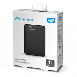 Western Digital WD Elements Portable ulkoinen kovalevy 1000 GB Musta