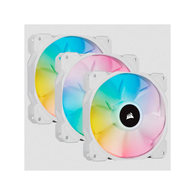 Corsair SP120 RGB ELITE Tietokonekotelo Tuuletin 12 cm Valkoinen 3 kpl