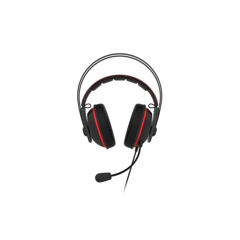 ASUS TUF Gaming H7 Kuulokkeet Pääpanta 3,5 mm liitin Musta, Punainen